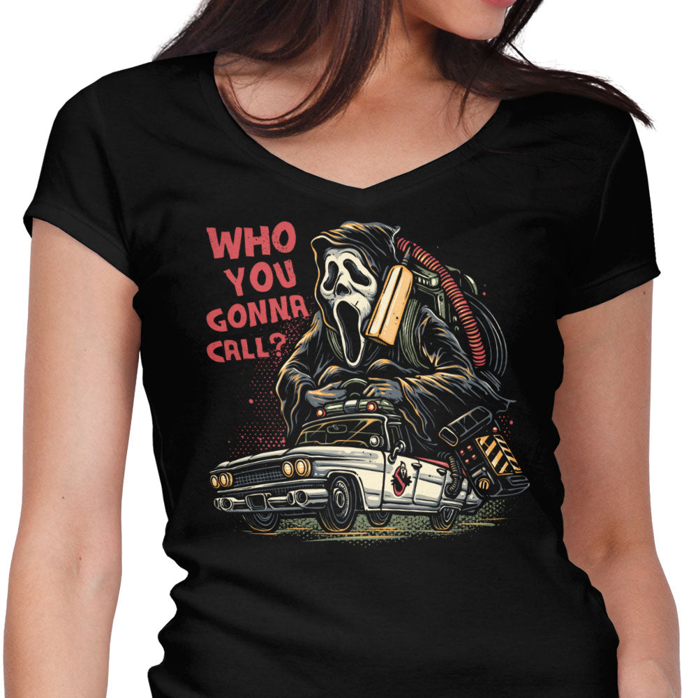 Call the Ghost Women's V-Neck - Adult & Kids T-Shirts, Sweatshirts & Hoodies apparel design preview 1