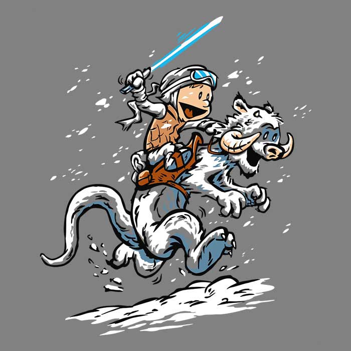Calvin and Hoth Men's Apparel - Adult & Kids T-Shirts, Sweatshirts & Hoodies apparel design preview 2