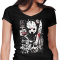 Camp Blood Women's V-Neck - Adult & Kids T-Shirts, Sweatshirts & Hoodies apparel design preview 1