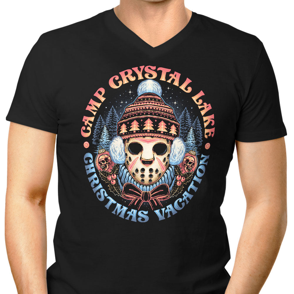 Camp Christmas Men's V-Neck - Adult & Kids T-Shirts, Sweatshirts & Hoodies apparel design preview 1