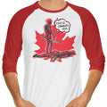 Canada's Behind 3/4 Sleeve Raglan - Adult & Kids T-Shirts, Sweatshirts & Hoodies apparel design preview 1