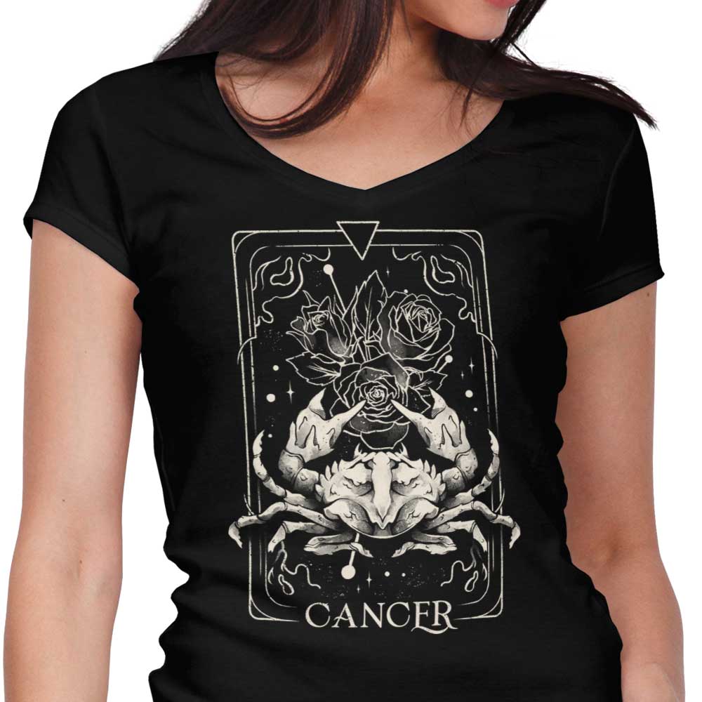 Cancer (Edu.Ely) Women's V-Neck - Adult & Kids T-Shirts, Sweatshirts & Hoodies apparel design preview 1