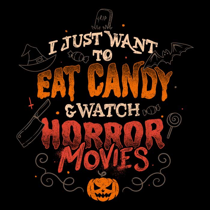 Candy and Horror Movies Men's Apparel - Adult & Kids T-Shirts, Sweatshirts & Hoodies apparel design preview 2