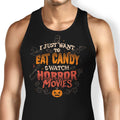 Candy and Horror Movies Tank Top - Adult & Kids T-Shirts, Sweatshirts & Hoodies apparel design preview 1