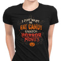 Candy and Horror Movies Women's Apparel - Adult & Kids T-Shirts, Sweatshirts & Hoodies apparel design preview 1