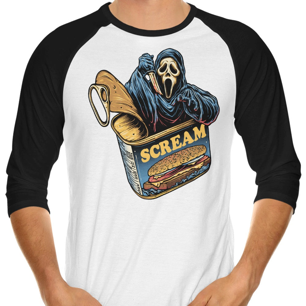 Canned Ghost 3/4 Sleeve Raglan - Adult & Kids T-Shirts, Sweatshirts & Hoodies apparel design preview 1