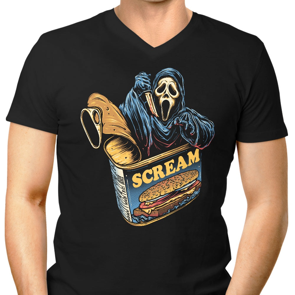 Canned Ghost Men's V-Neck - Adult & Kids T-Shirts, Sweatshirts & Hoodies apparel design preview 1
