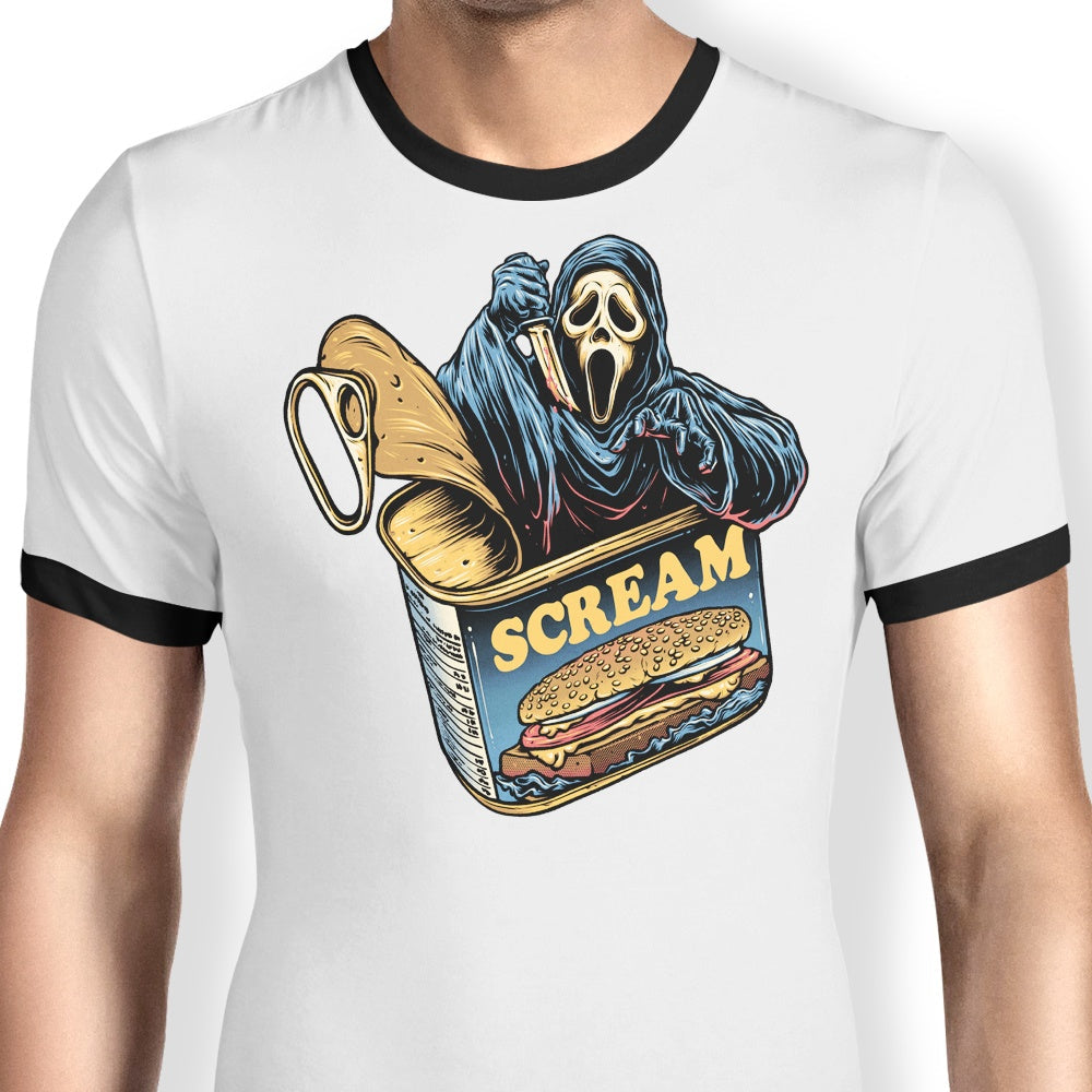 Canned Ghost Ringer - Adult & Kids T-Shirts, Sweatshirts & Hoodies apparel design preview 1