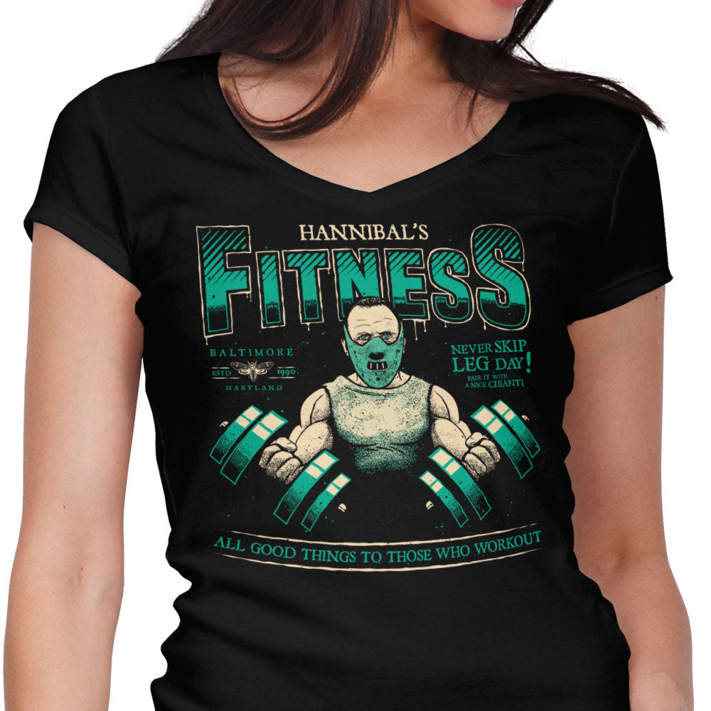 Cannibal Fitness Women's V-Neck - Adult & Kids T-Shirts, Sweatshirts & Hoodies apparel design preview 1
