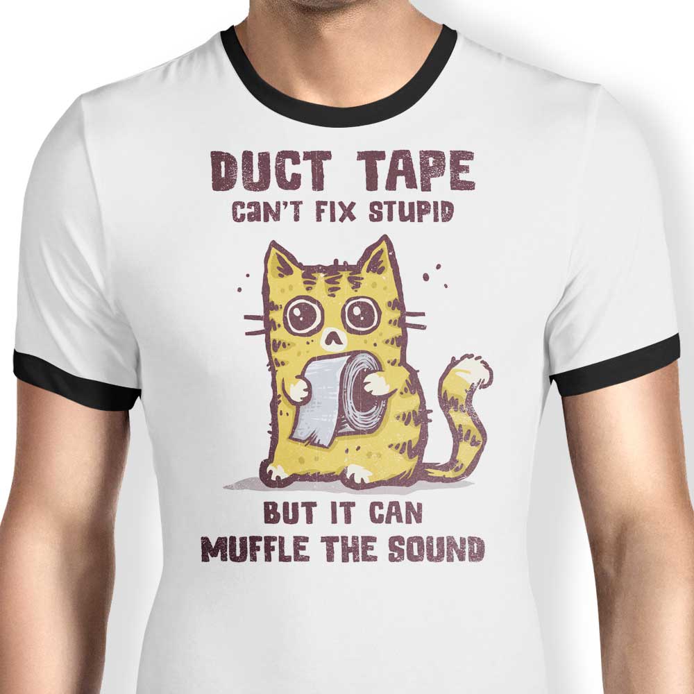Can't Fix Stupid Ringer - Adult & Kids T-Shirts, Sweatshirts & Hoodies apparel design preview 1