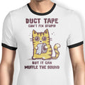 Can't Fix Stupid Ringer - Adult & Kids T-Shirts, Sweatshirts & Hoodies apparel design preview 1