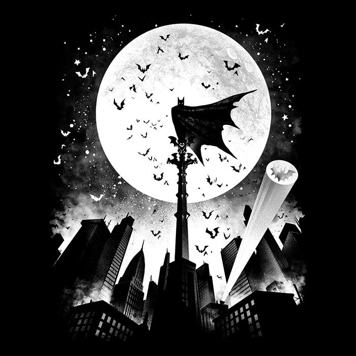 Caped Silhouette Men's V-Neck - Adult & Kids T-Shirts, Sweatshirts & Hoodies apparel design preview 2