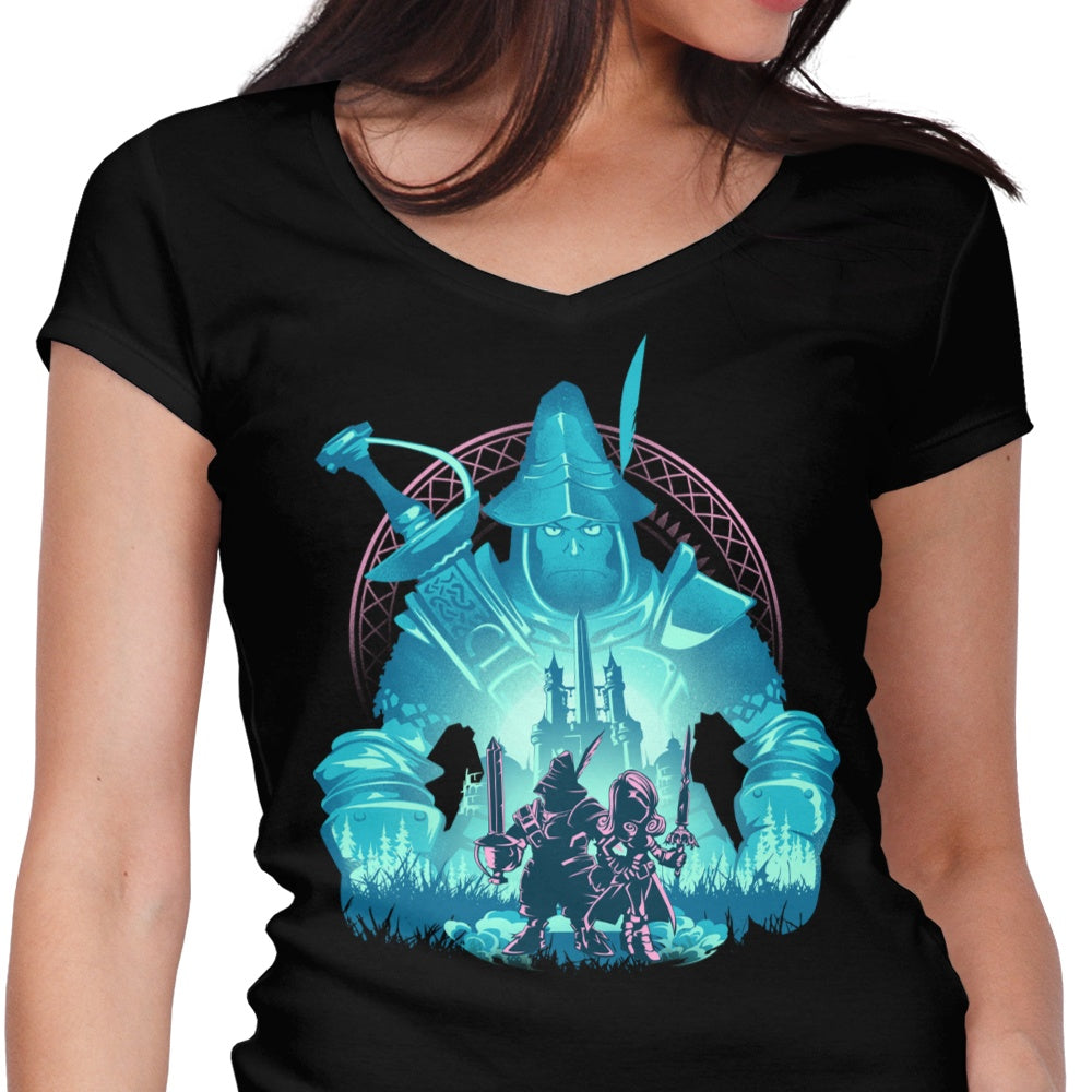 Captain of the Knights Women's V-Neck - Adult & Kids T-Shirts, Sweatshirts & Hoodies apparel design preview 1