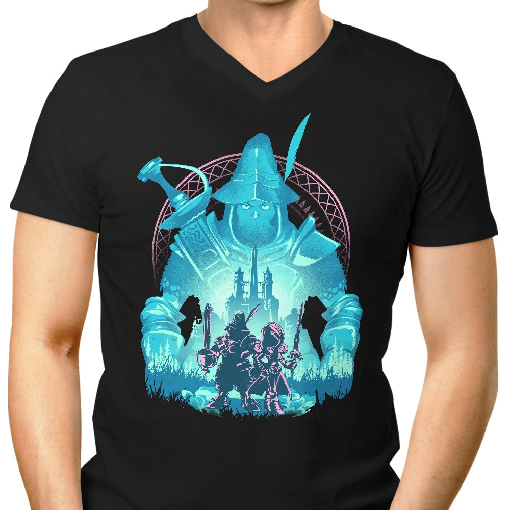 Captain of the Knights Men's V-Neck - Adult & Kids T-Shirts, Sweatshirts & Hoodies apparel design preview 1