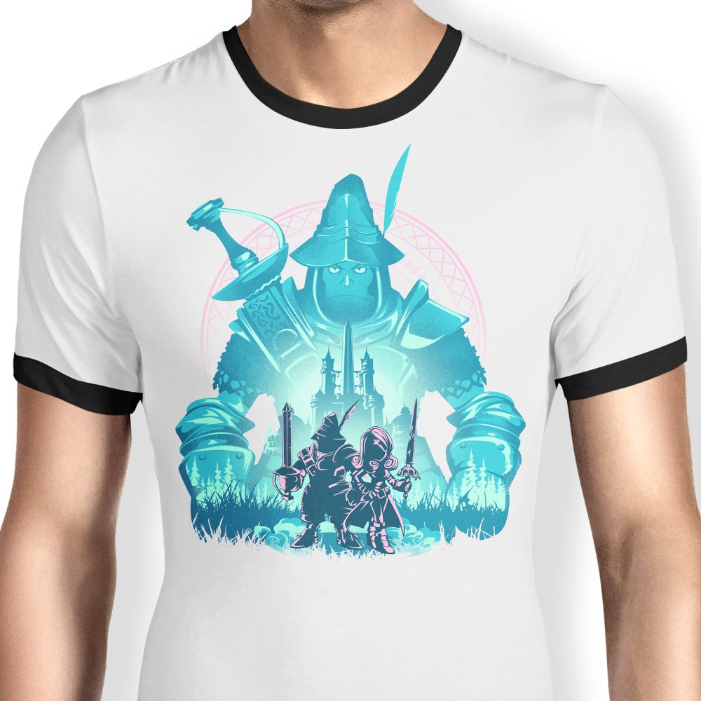 Captain of the Knights Ringer - Adult & Kids T-Shirts, Sweatshirts & Hoodies apparel design preview 1