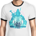 Captain of the Knights Ringer - Adult & Kids T-Shirts, Sweatshirts & Hoodies apparel design preview 1