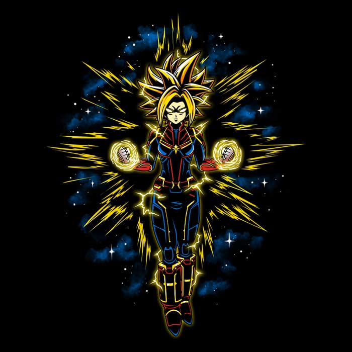 Captain Saiyan Coasters - Adult & Kids T-Shirts, Sweatshirts & Hoodies apparel design preview 1