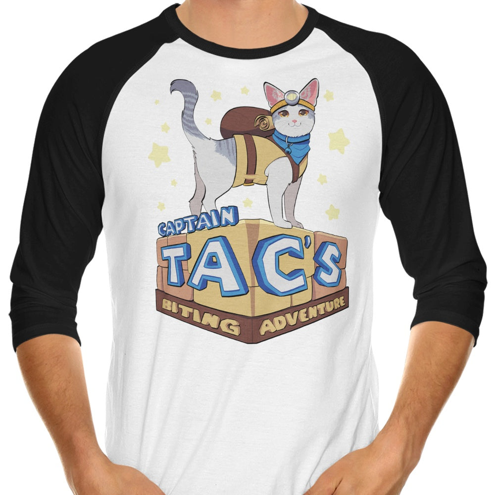 Captain Tac 3/4 Sleeve Raglan - Adult & Kids T-Shirts, Sweatshirts & Hoodies apparel design preview 1