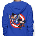 Captain Tallhair and Football Soldier - Adult & Kids T-Shirts, Sweatshirts & Hoodies apparel design preview 1