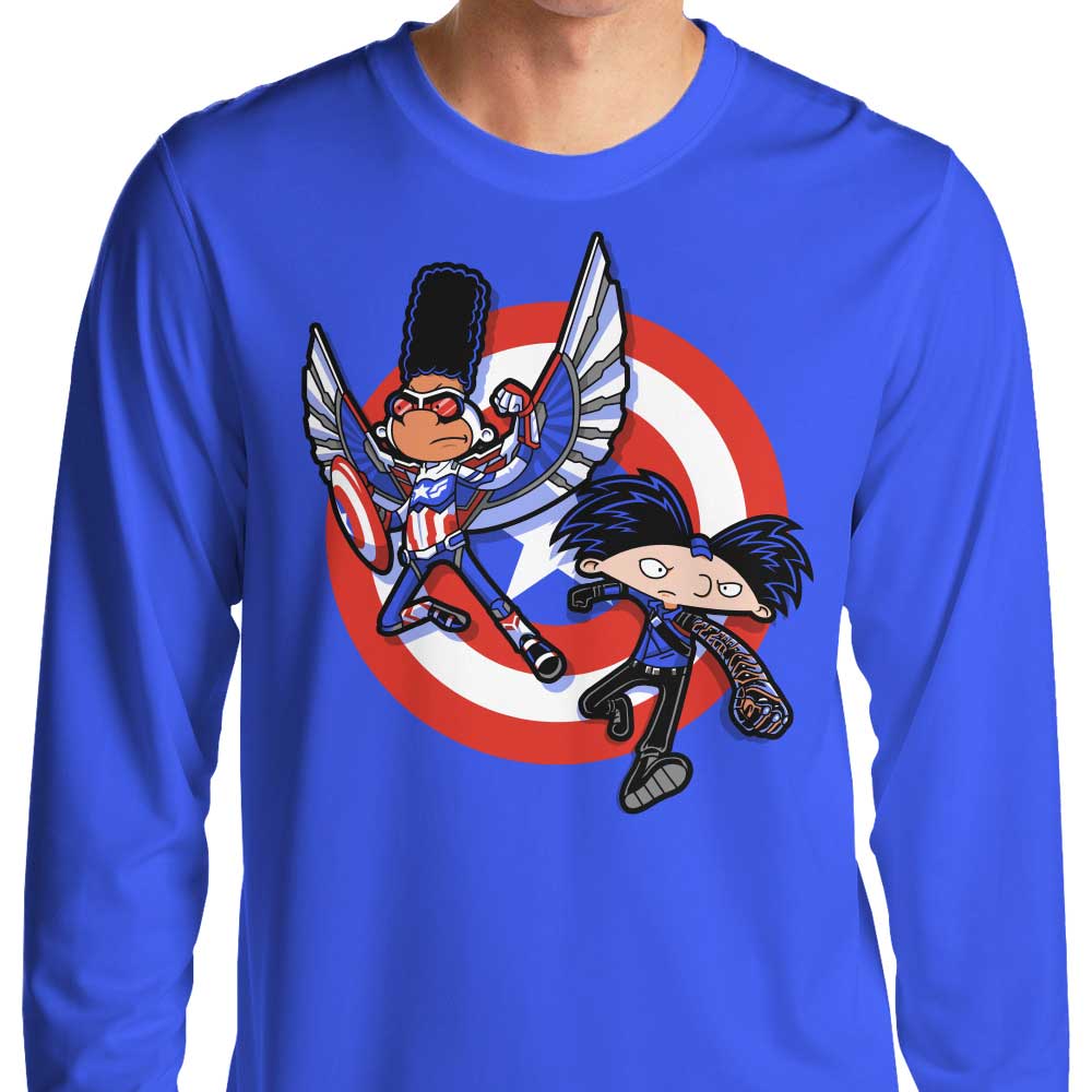 Captain Tallhair and Football Soldier - Adult & Kids T-Shirts, Sweatshirts & Hoodies apparel design preview 1