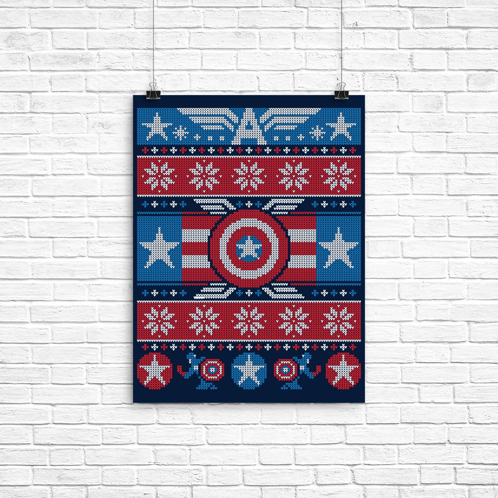 Captain's Christmas Sweater Poster - Adult & Kids T-Shirts, Sweatshirts & Hoodies apparel design preview 1