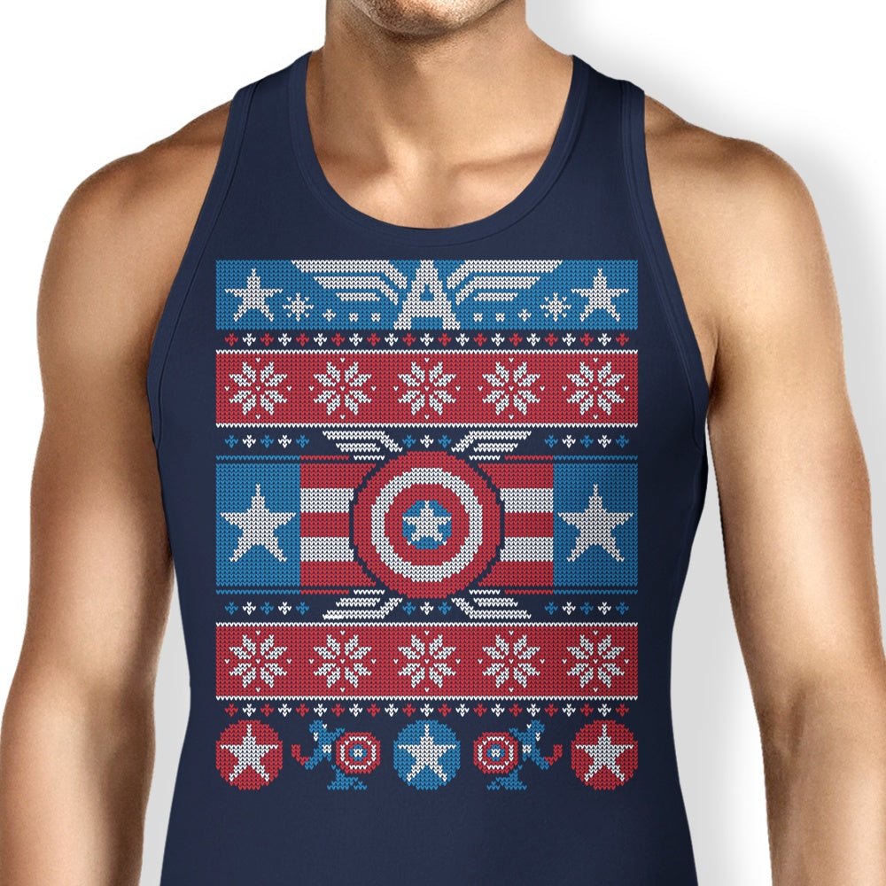 Captain's Christmas Sweater Tank Top - Adult & Kids T-Shirts, Sweatshirts & Hoodies apparel design preview 1