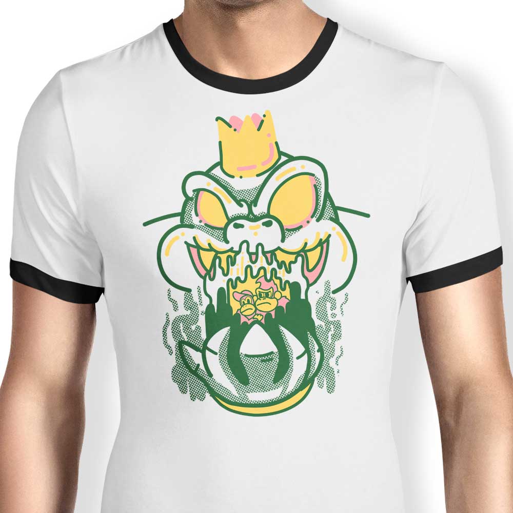 Captured Ape Ringer - Adult & Kids T-Shirts, Sweatshirts & Hoodies apparel design preview 1