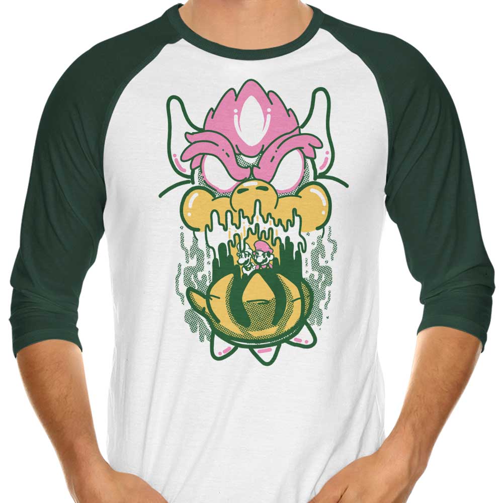 Captured Plumber 3/4 Sleeve Raglan - Adult & Kids T-Shirts, Sweatshirts & Hoodies apparel design preview 1