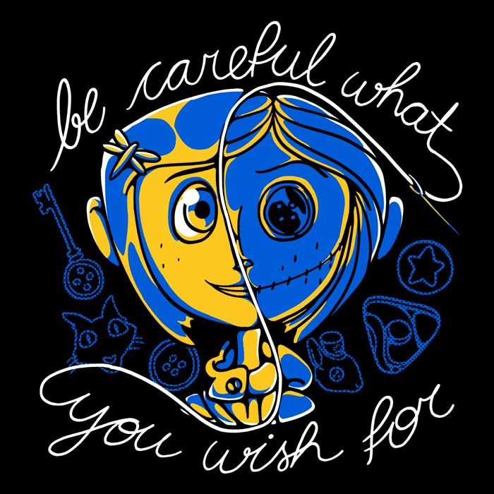 Careful Wish Tank Top - Adult & Kids T-Shirts, Sweatshirts & Hoodies apparel design preview 2