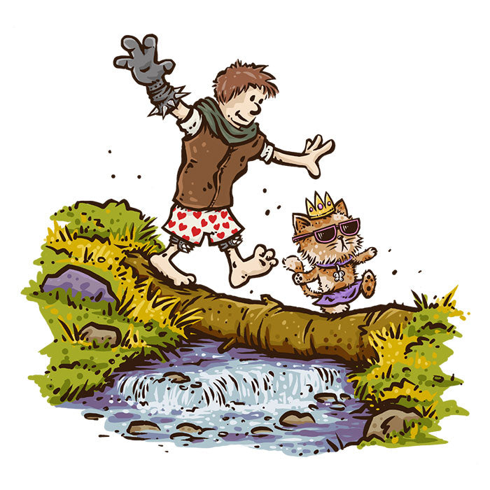 Carl and the Princess Women's V-Neck - Adult & Kids T-Shirts, Sweatshirts & Hoodies apparel design preview 2