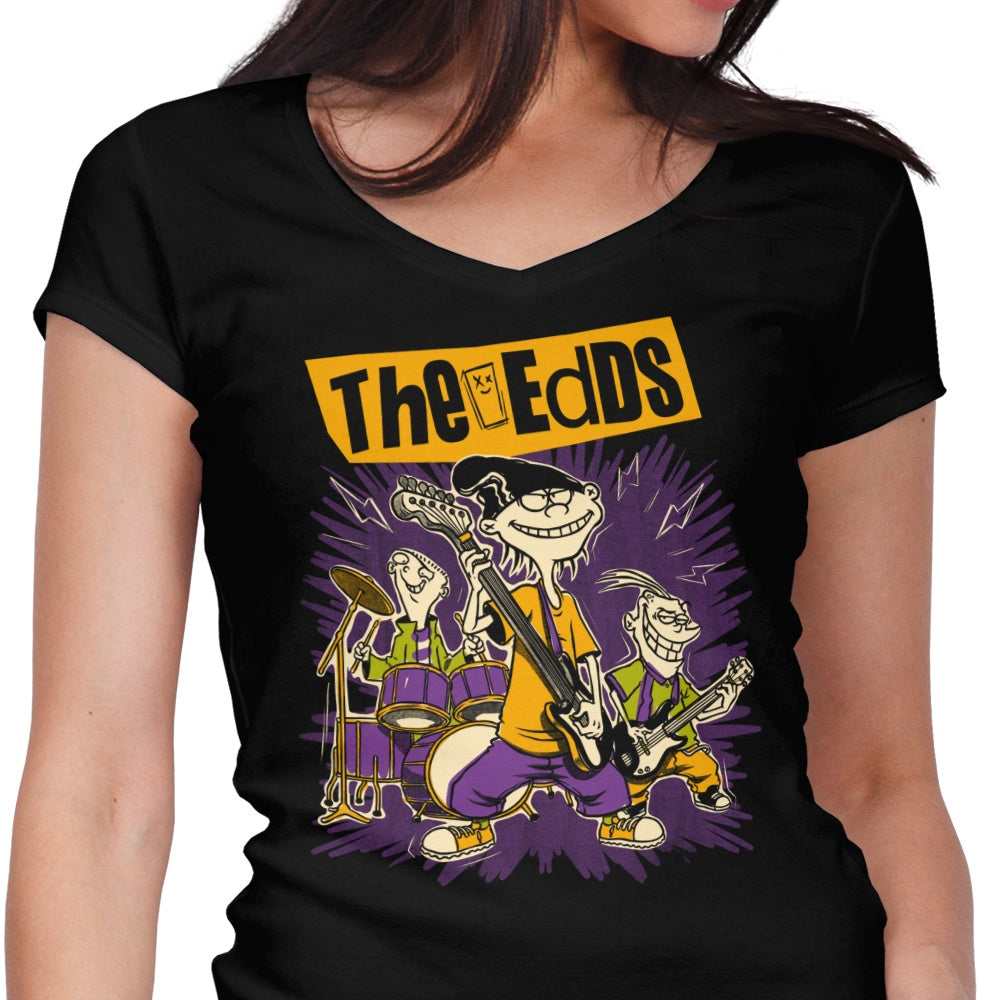 Cartoon Rock Band Women's V-Neck - Adult & Kids T-Shirts, Sweatshirts & Hoodies apparel design preview 1