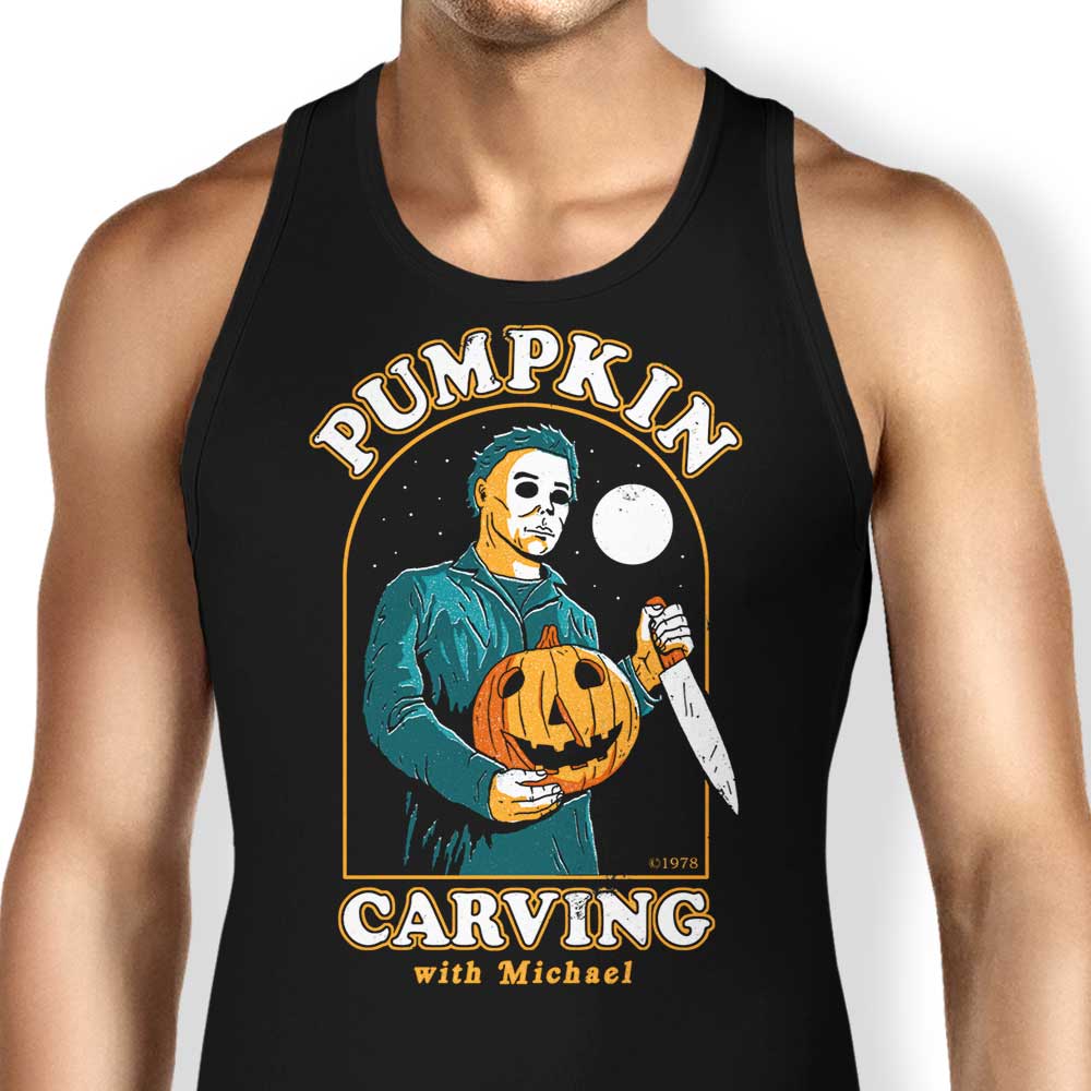 Carving with Michael Tank Top - Adult & Kids T-Shirts, Sweatshirts & Hoodies apparel design preview 1