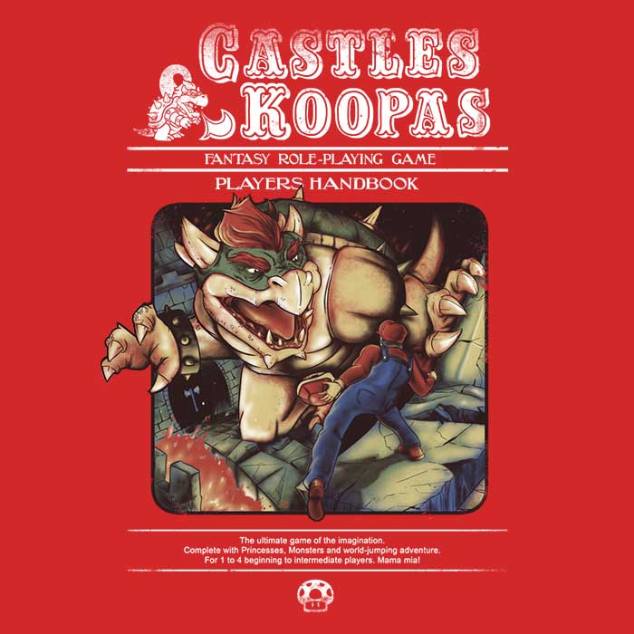 Castles and Koopas Women's Apparel - Adult & Kids T-Shirts, Sweatshirts & Hoodies apparel design preview 2