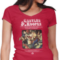 Castles and Koopas Women's V-Neck - Adult & Kids T-Shirts, Sweatshirts & Hoodies apparel design preview 1