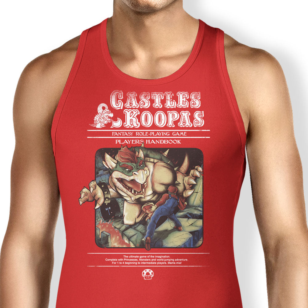 Castles and Koopas Tank Top - Adult & Kids T-Shirts, Sweatshirts & Hoodies apparel design preview 1