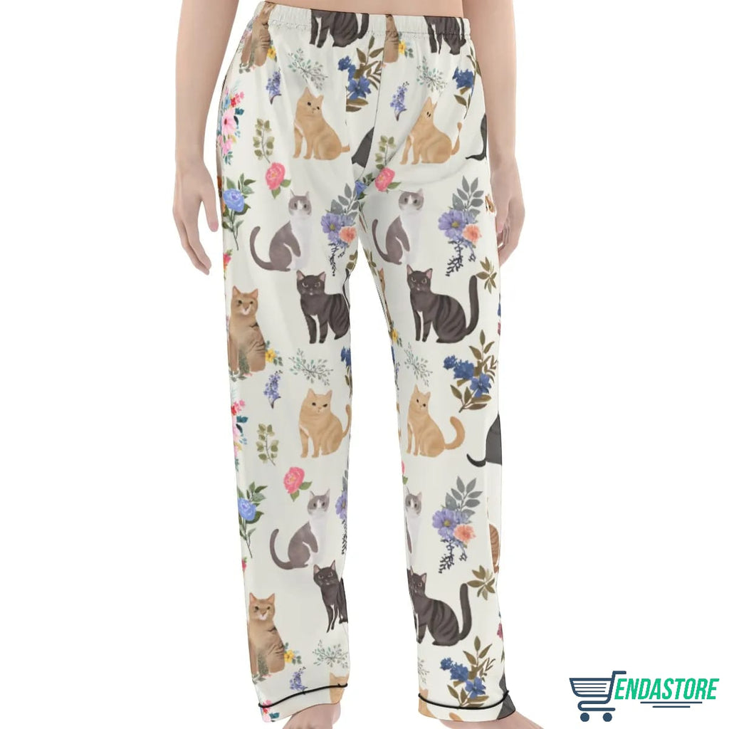 Cat Classic Pajama Set Garden Whiskers Pink product image 3