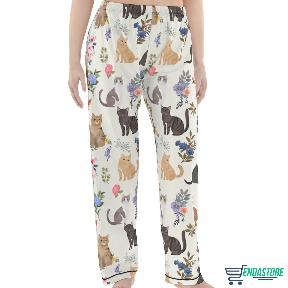 Cat Classic Pajama Set Garden Whiskers Pink product image 3
