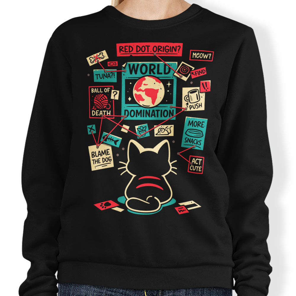 Cat Master Plan - Adult & Kids T-Shirts, Sweatshirts & Hoodies apparel design preview 1