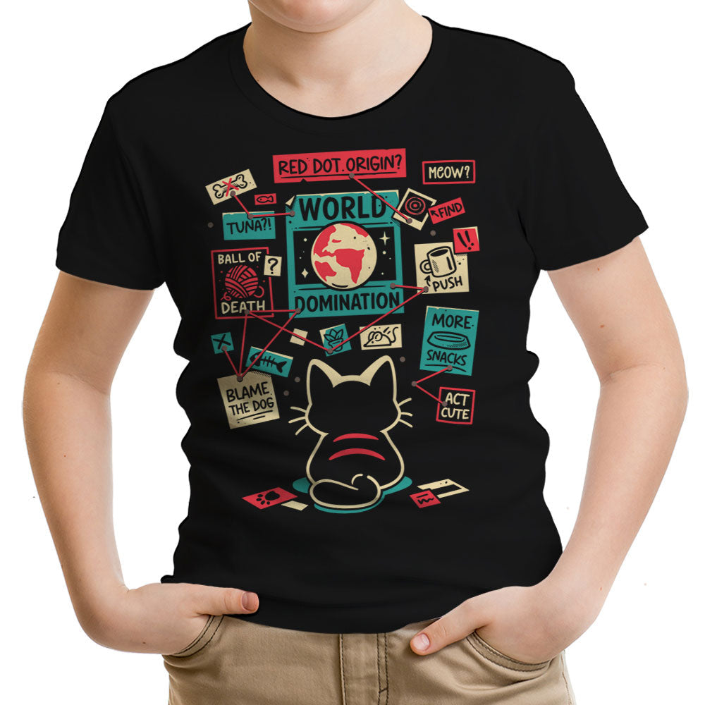 Cat Master Plan Youth Apparel - Adult & Kids T-Shirts, Sweatshirts & Hoodies apparel design preview 1