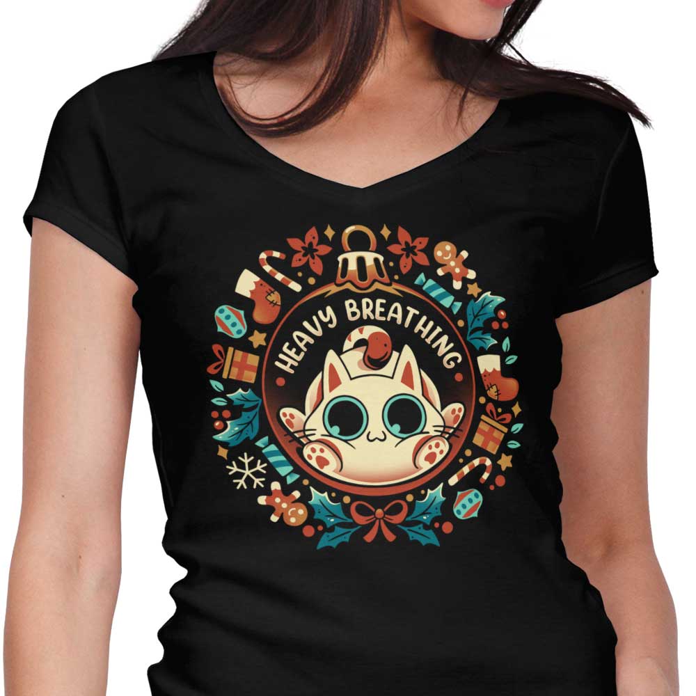 Cat-Proof Christmas Women's V-Neck - Adult & Kids T-Shirts, Sweatshirts & Hoodies apparel design preview 1
