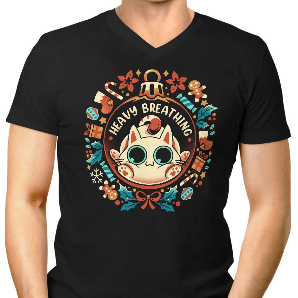 Cat-Proof Christmas Men's V-Neck - Adult & Kids T-Shirts, Sweatshirts & Hoodies apparel design preview 1