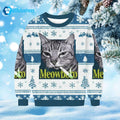 Cat Smoking Meowboro Ugly Christmas Sweater product image