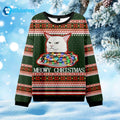 Cat Stop Eating The Tinsel Ugly Christmas Sweater product image