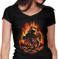 Cataclysm of Magma Women's V-Neck - Adult & Kids T-Shirts, Sweatshirts & Hoodies apparel design preview 1