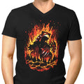 Cataclysm of Magma Men's V-Neck - Adult & Kids T-Shirts, Sweatshirts & Hoodies apparel design preview 1