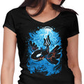 Cataclysm of Oceans Women's V-Neck - Adult & Kids T-Shirts, Sweatshirts & Hoodies apparel design preview 1