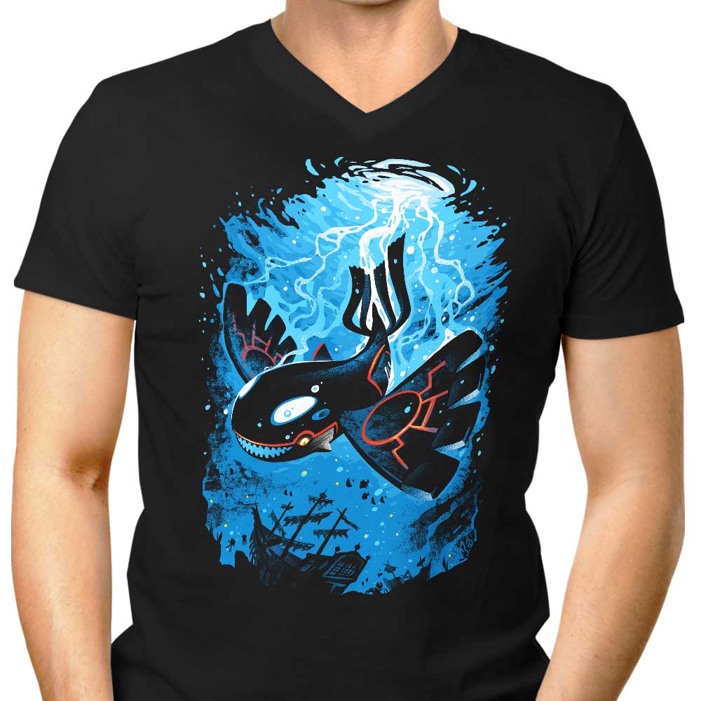 Cataclysm of Oceans Men's V-Neck - Adult & Kids T-Shirts, Sweatshirts & Hoodies apparel design preview 1