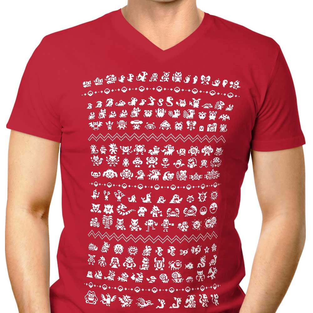 Catch'm Holiday Men's V-Neck - Adult & Kids T-Shirts, Sweatshirts & Hoodies apparel design preview 1