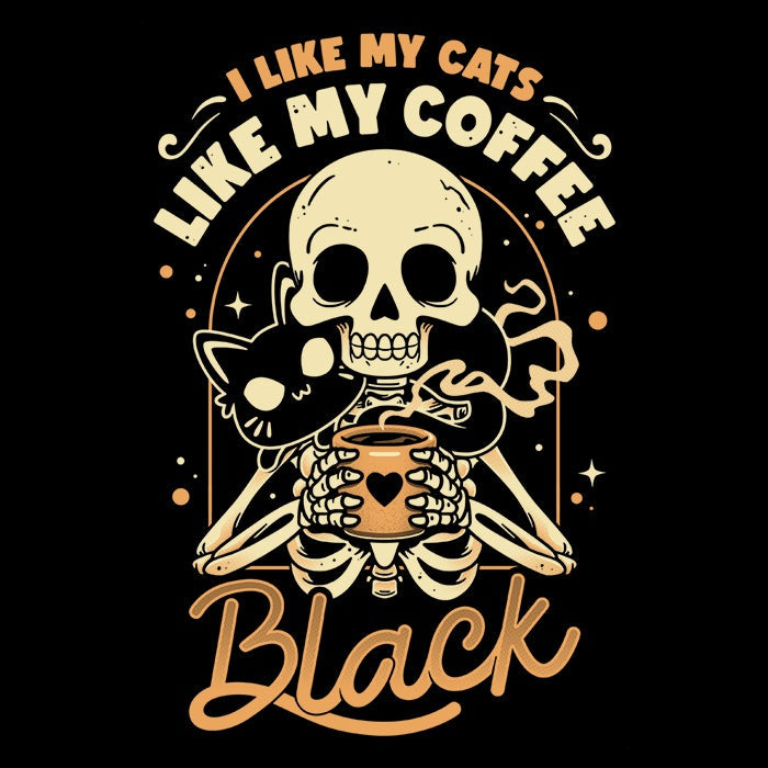 Cats and Coffee - Adult & Kids T-Shirts, Sweatshirts & Hoodies apparel design preview 2