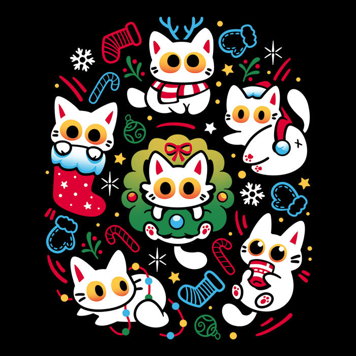 Cats Gone Christmas Men's Apparel - Adult & Kids T-Shirts, Sweatshirts & Hoodies apparel design preview 2